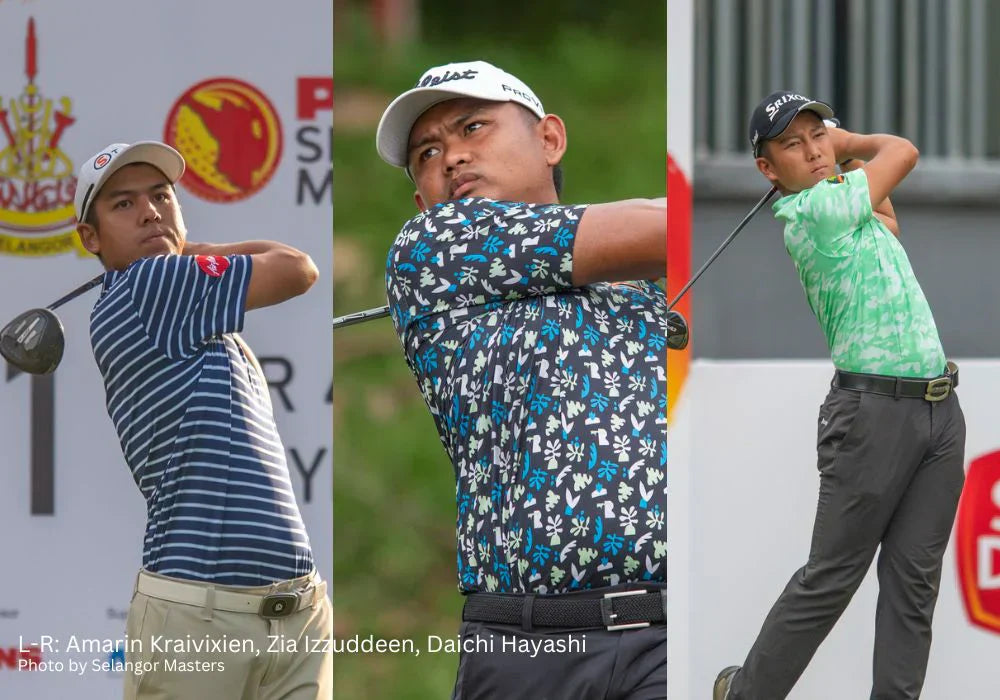 Malaysia’s Zia Izzuddeen, Japanese amateur Daichi Hayashi and Thailand’s Amarin Kraivixien share first round clubhouse lead at PKNS Selangor Masters