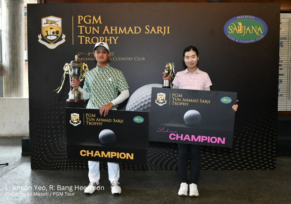Amateur Anson Yeo and ladies professional Bang Hee Yeon seal victories at PGM Tun Ahmad Sarji Trophy