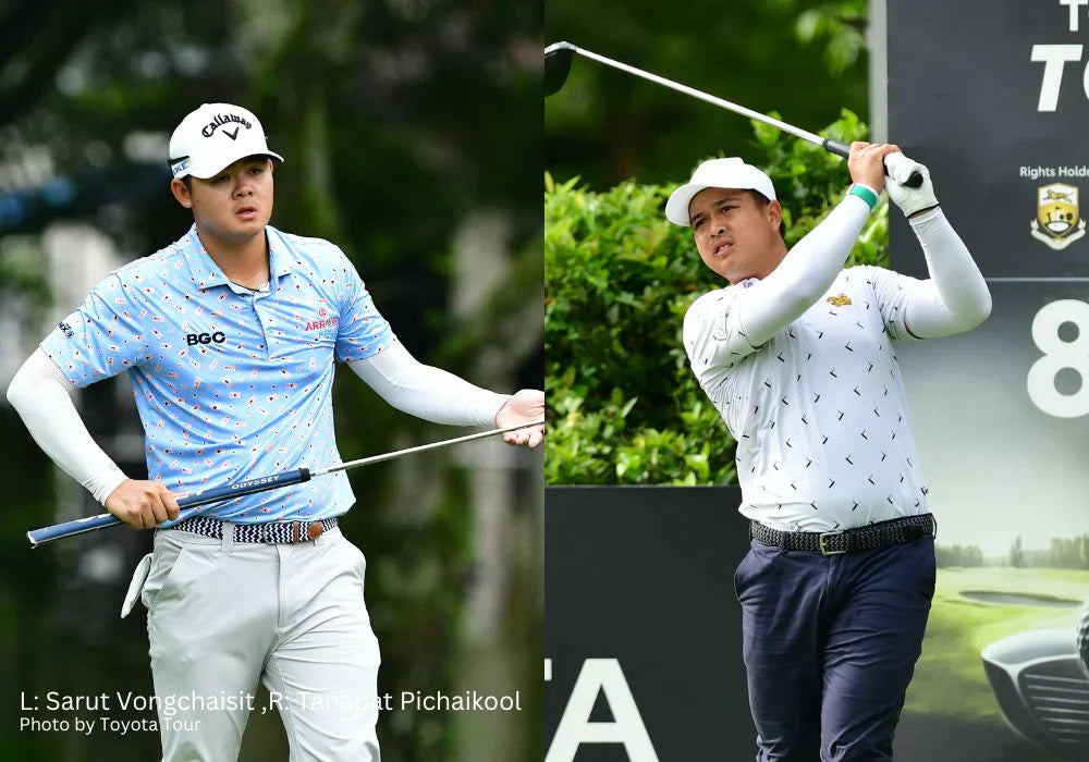 Thai duo Sarut Vongchaisit and Tanapat Pichaikool share lead ahead of final round of Toyota Tour Championship