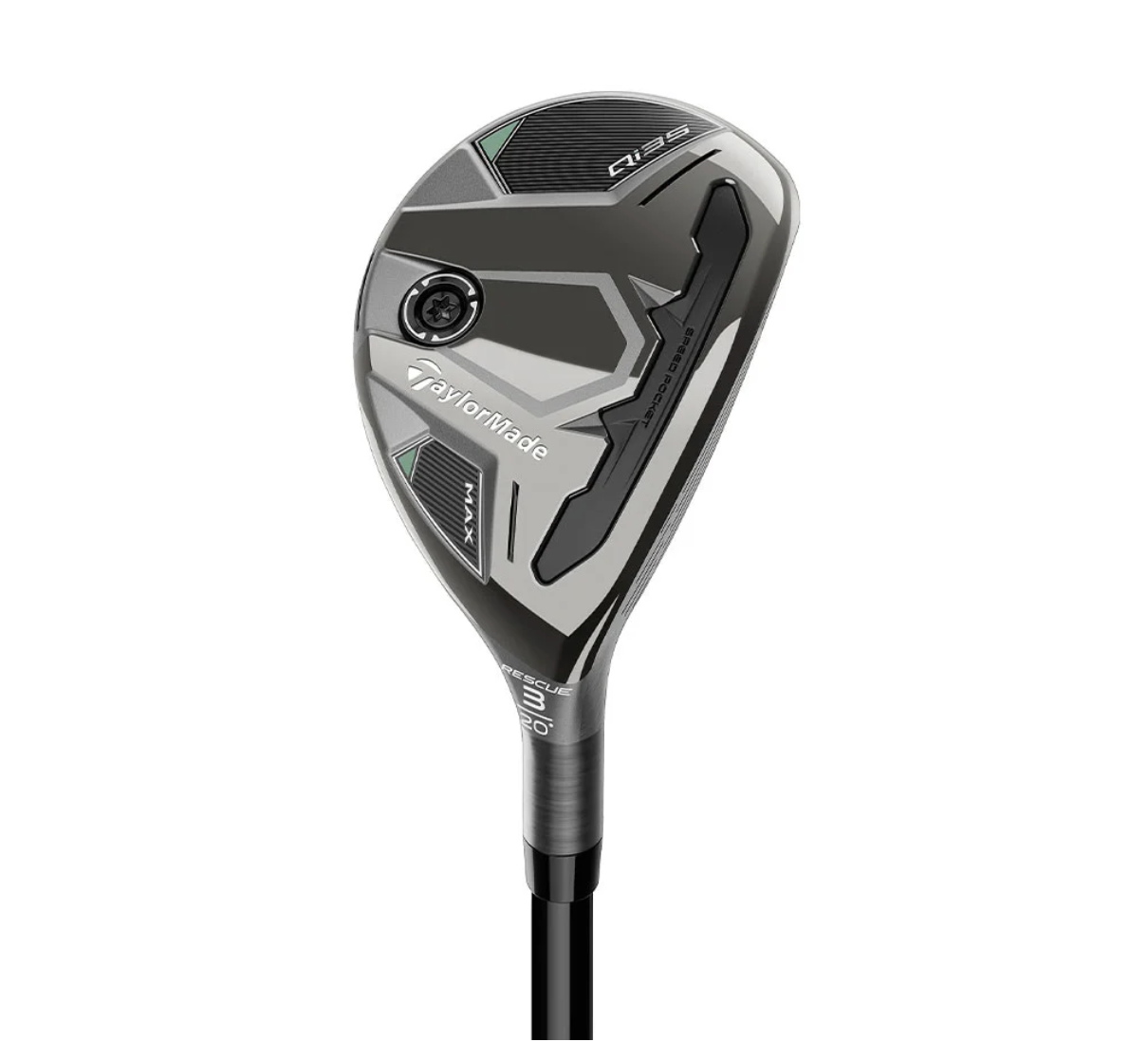 TaylorMade Qi35 Max premium forgiving golf hybrid rescue club with speed pocket