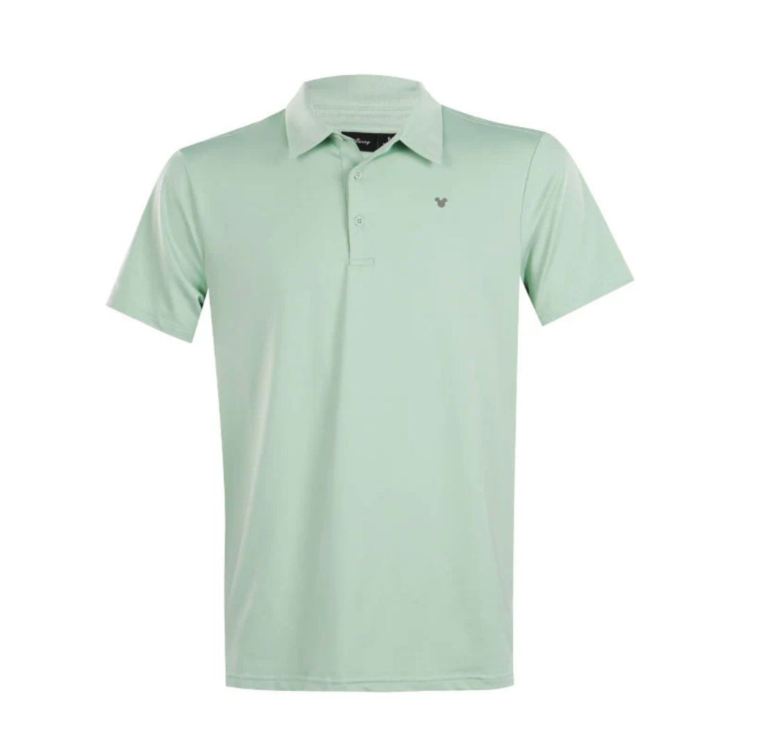 Disney Mickey Mouse men's short-sleeve golf polo shirt in mint green