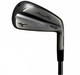 Mizuno Pro Fli-Hi black ion finished driving iron head showing the Runbird logo, script branding, FLI-HI badge, and Chromoly etching on the hosel.