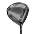 Sole view of a TaylorMade Qi35 Max 9.0-degree driver featuring a carbon fiber weave sole panel, 10k-cm² MOI stamp, Thru-Slot Speed Pocket, rear tungsten weight, and adjustable loft sleeve hosel.