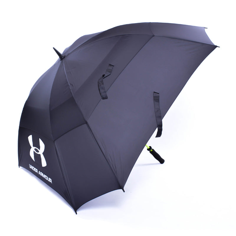 UNDER ARMOUR 68" Double Canopy Umbrella (Black/Yellow/White)