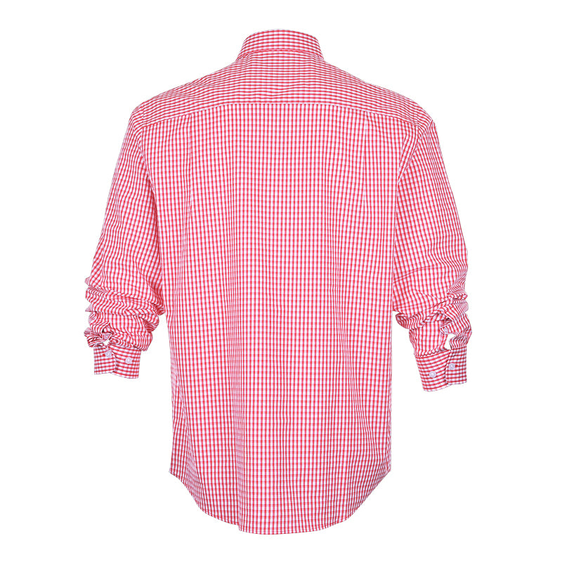 CUTTER & BUCK Stretch Gingham Men's Longlseeve Shirt (Cardinal Red)