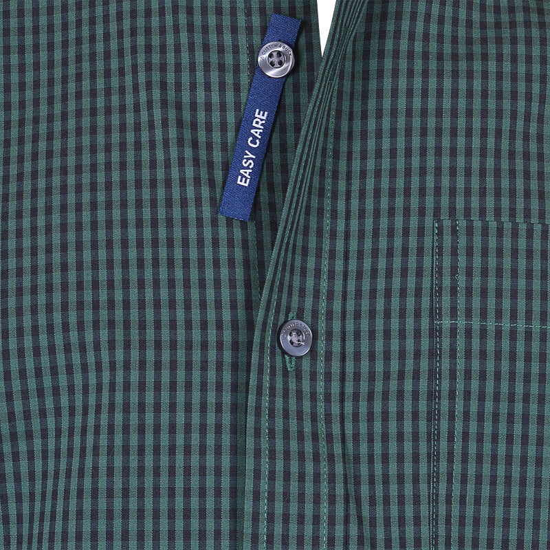 CUTTER & BUCK Anchor Gingham Men's Longsleeve Shirt (Hunter)