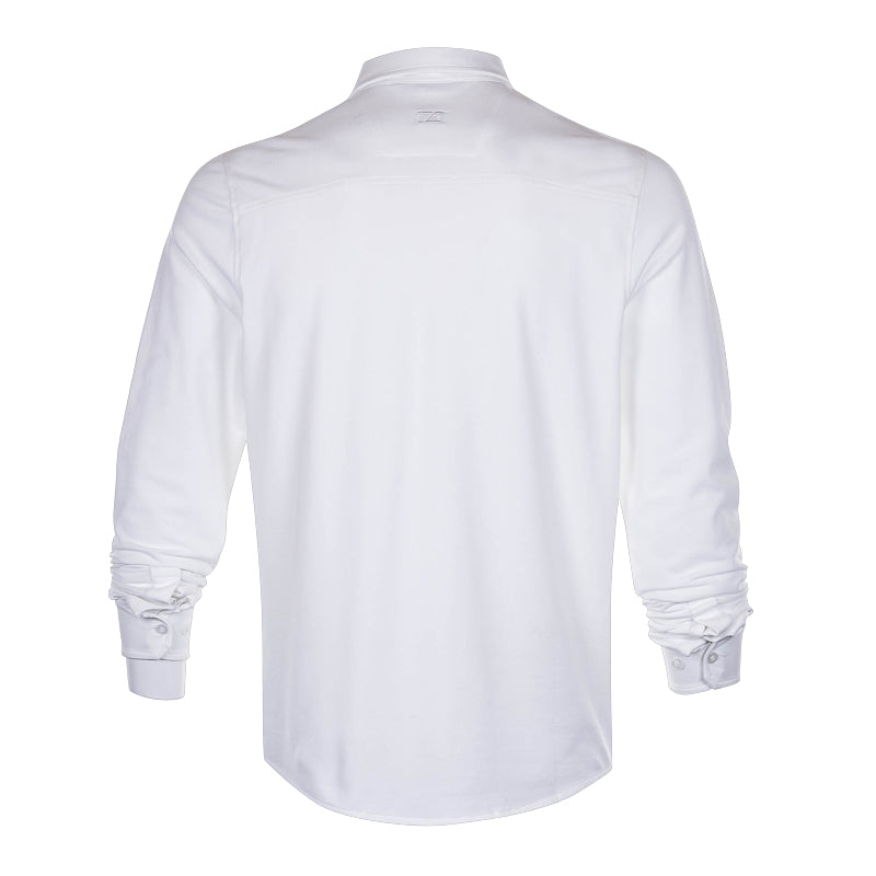 CUTTER & BUCK Oxford Button Men's Long Sleeve Shirt (White)