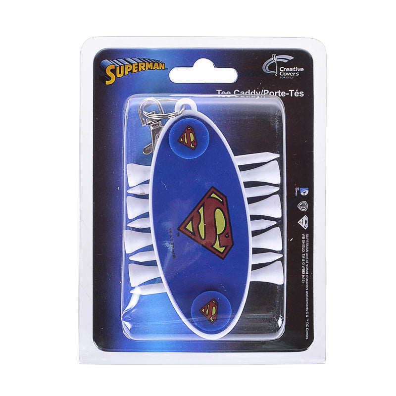 CREATIVE COVERS Superman Tee Caddy - Hold 2 _" Tees & 2 Markers