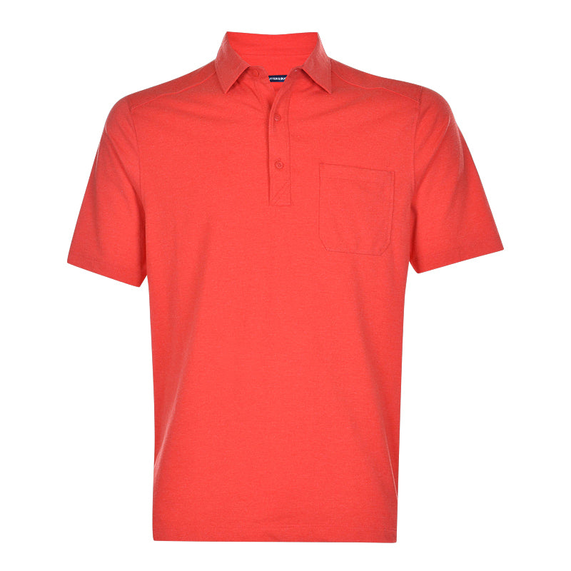 CUTTER & BUCK Advantage Tri-Blend Jersey Men's Polo (Mars Heather)