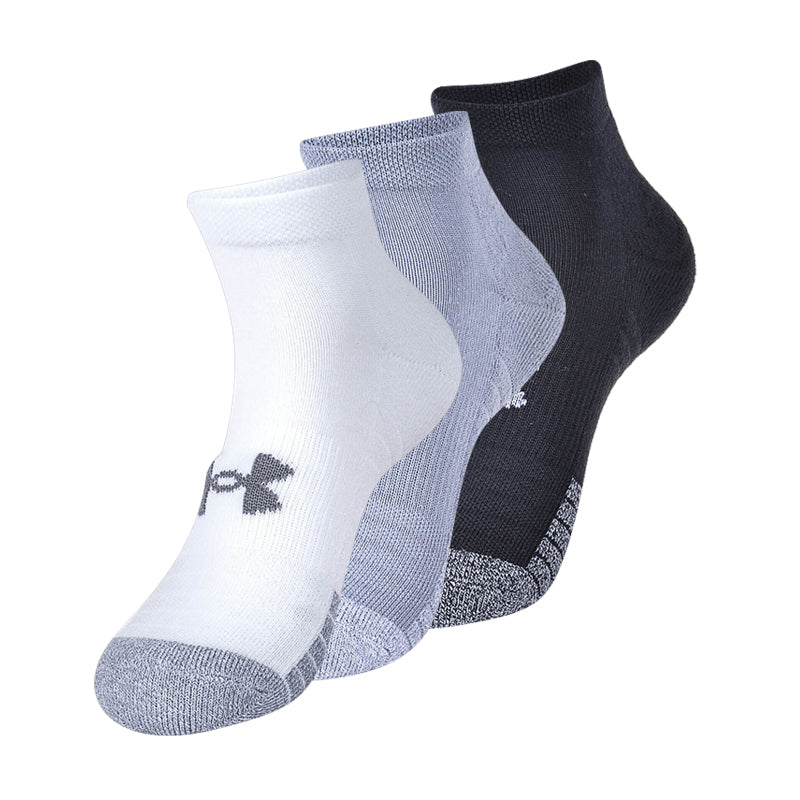 UNDER ARMOUR Heatgear 3-Pack Men's Socks (Black/White/Steel)