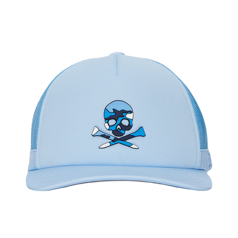 GFORE Camo Skull Trucker Men's Cap (Blue)