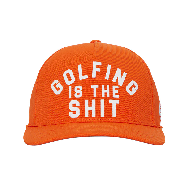 GFORE Golfing Is Snapback Men's Cap (Orange)