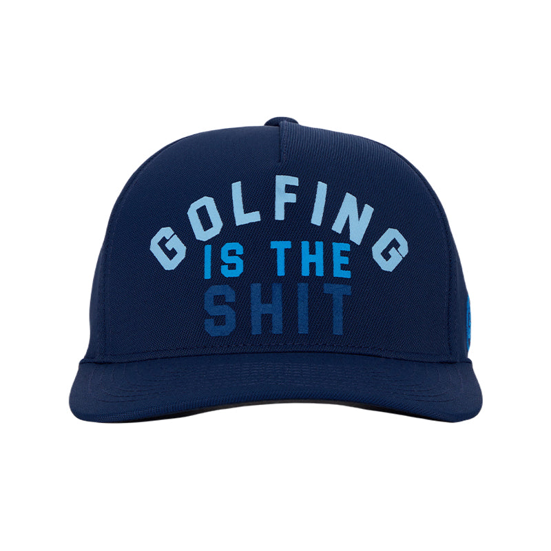 GFORE Golfing Is Snapback Men's Cap (Blue)