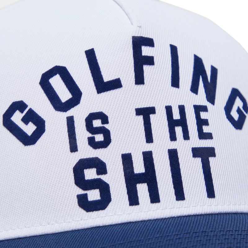 GFORE Golf Stretch Twill Snapback Men's Cap (Snow)