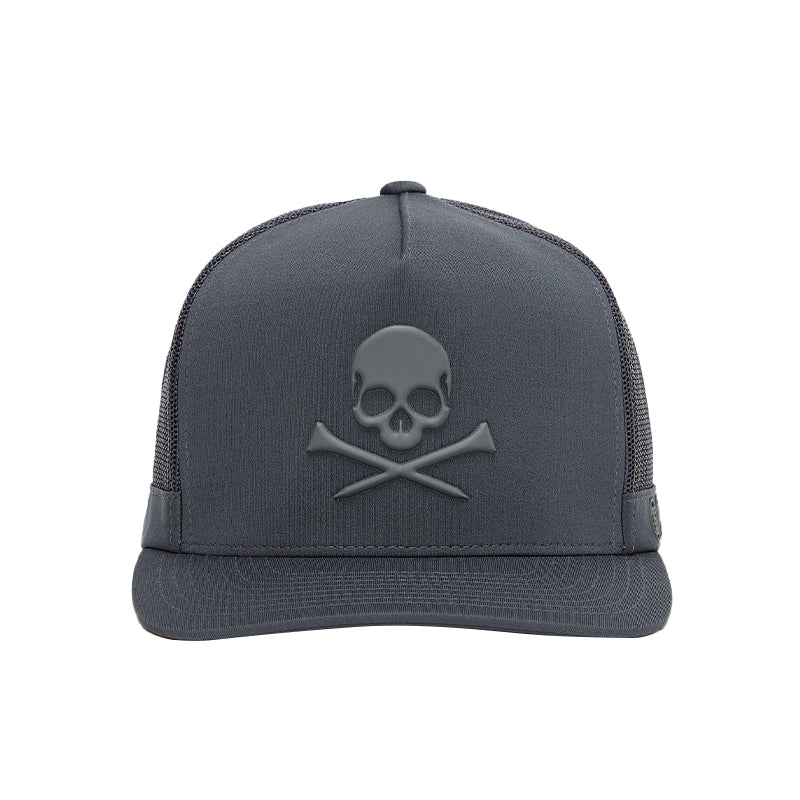 GFORE Monochrome Skull & Tees Trucker Men's Cap (Charcoal)