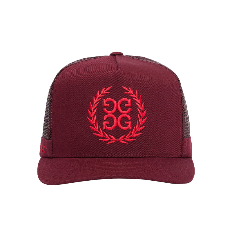 GFORE Wreath Cotton Twill Tall Trucker Men's Cap (Rhubarb)