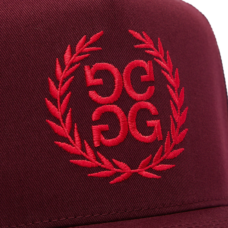 GFORE Wreath Cotton Twill Tall Trucker Men's Cap (Rhubarb)