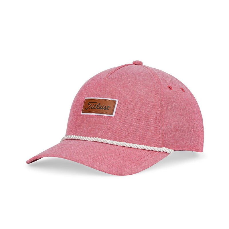 TITLEIST Charleston Oxford Rope Men's Cap (Red)