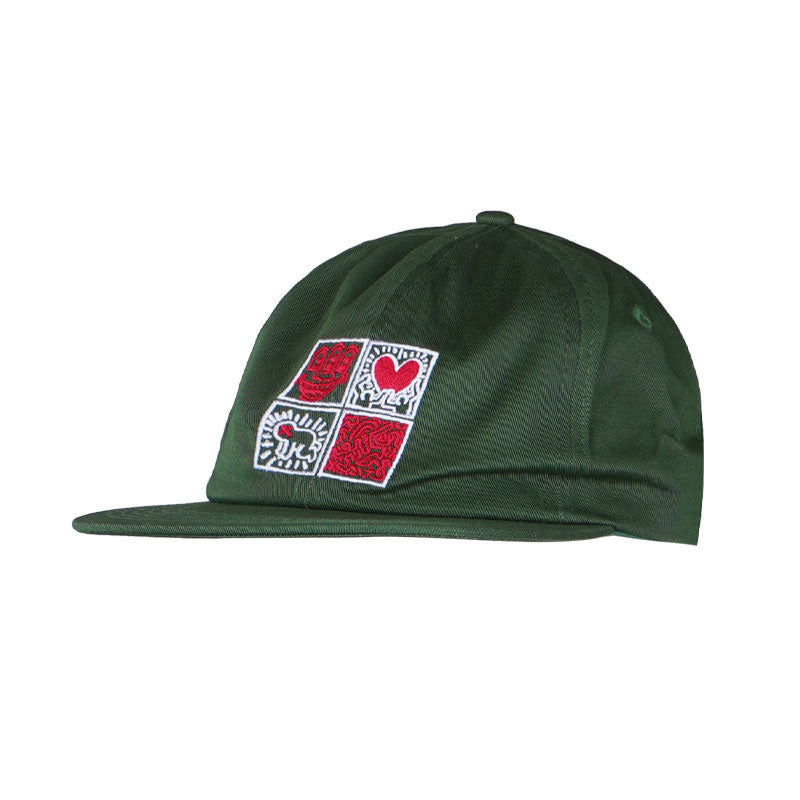 MALBON GOLF x Keith Haring Painters Men's Cap (Green)