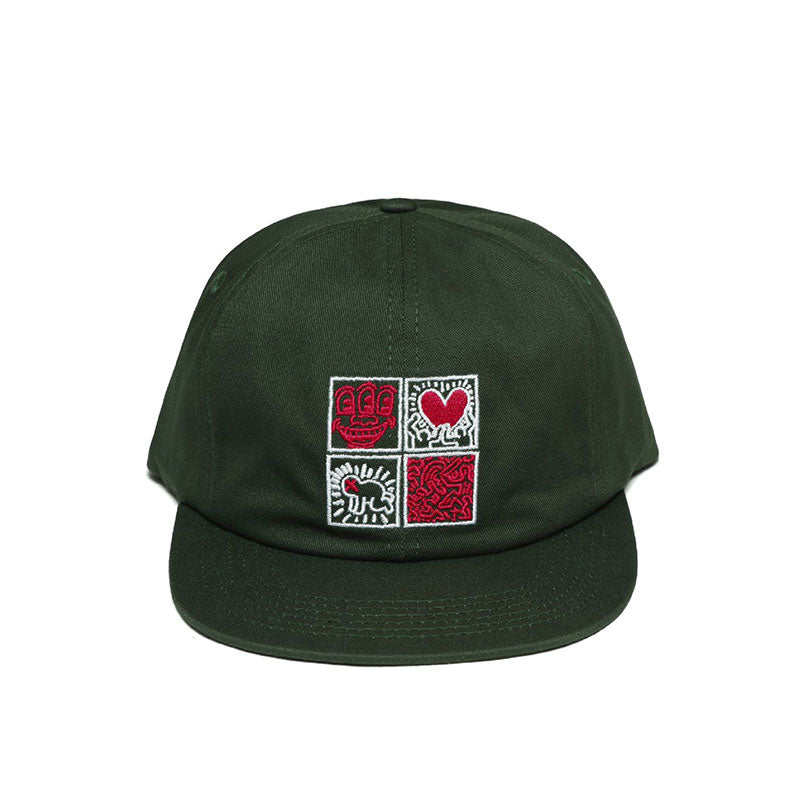 MALBON GOLF x Keith Haring Painters Men's Cap (Green)
