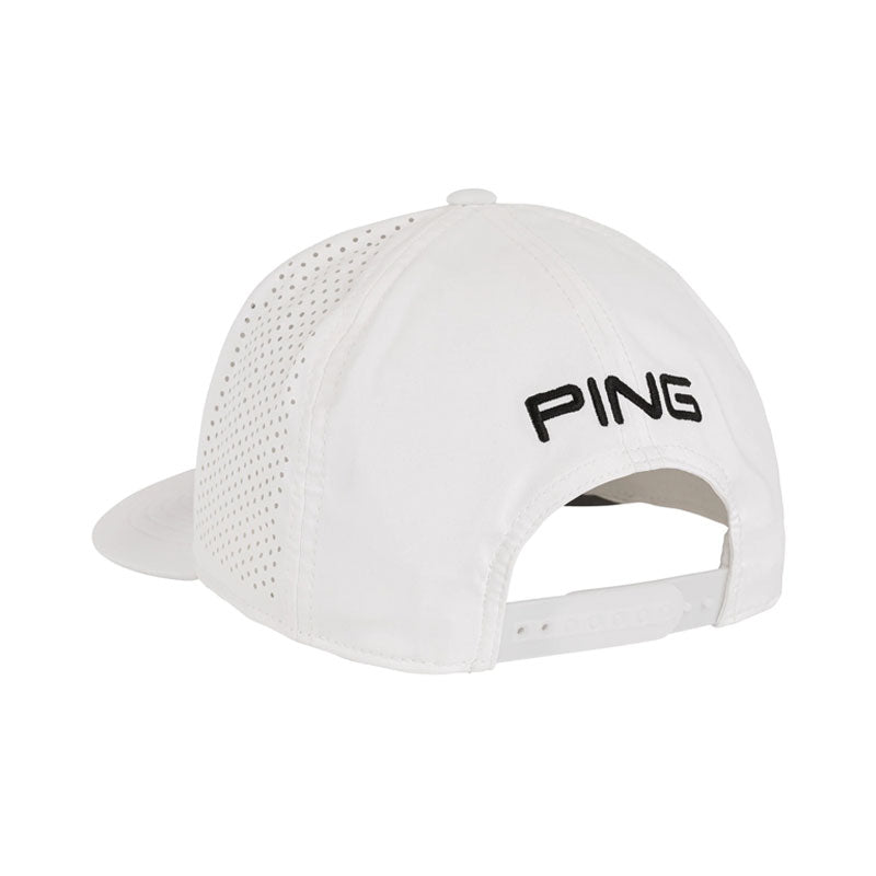 PING Tour Vented Delta 211 Men's Cap (White)