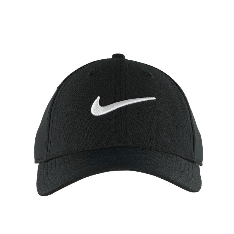NIKE Dri-FIT Club Structured Swoosh Unisex Cap (Black/White)