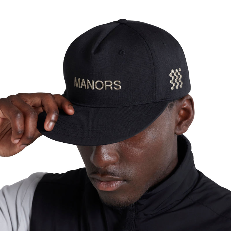 MANORS Retro Crown Men's Cap (Black)