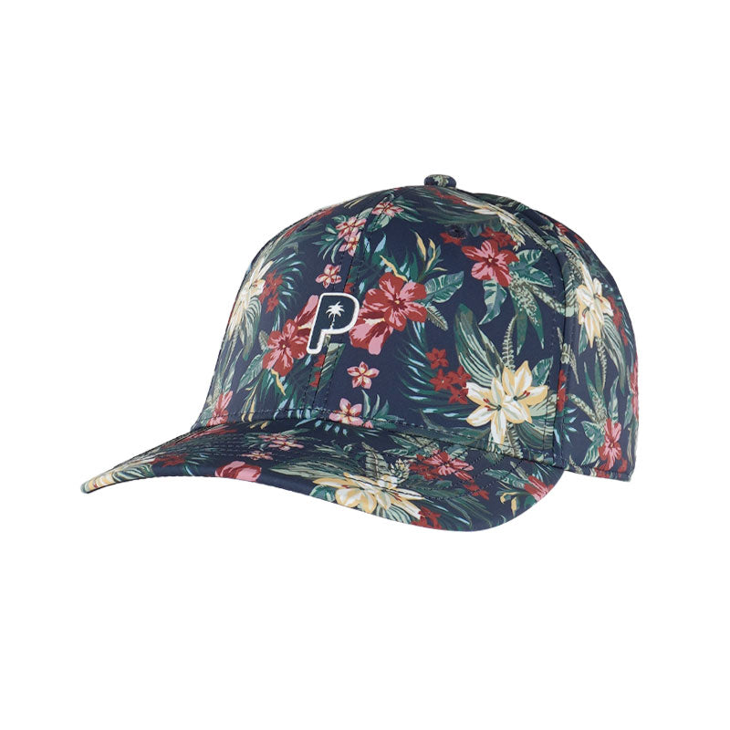 PUMA x PTC Floral Tech Men's Cap (Navy/Red)