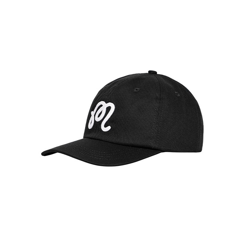 MALBON GOLF M Script Chainstitch Men's Cap (Black)