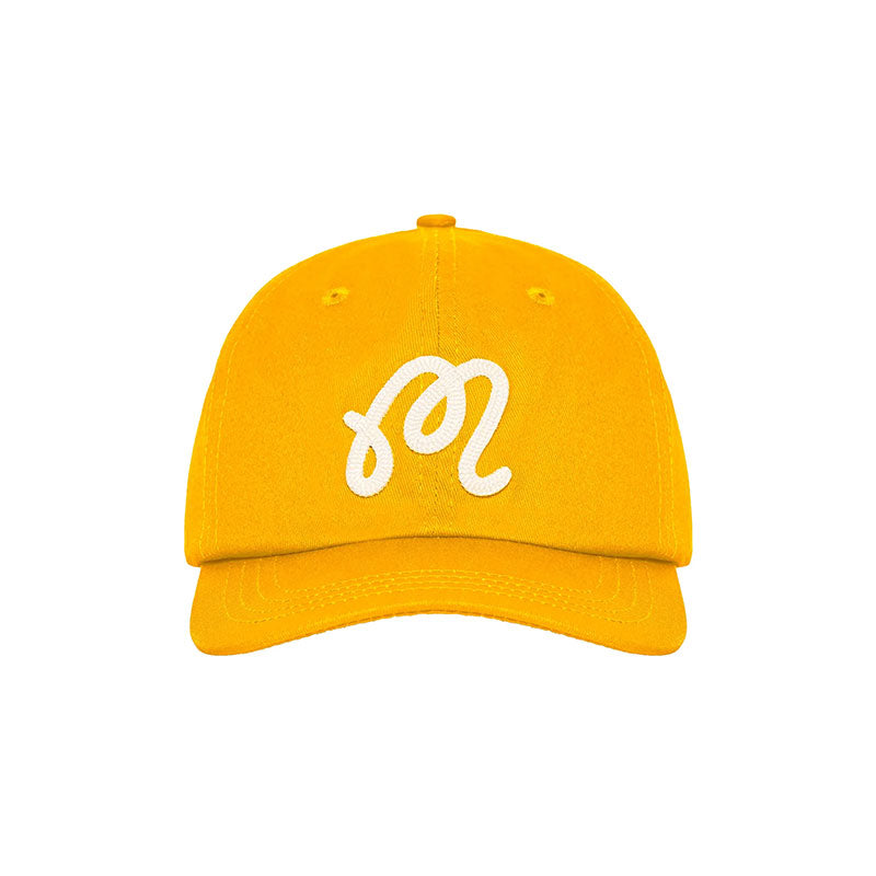 MALBON GOLF M Script Chainstitch Men's Cap (Gold)