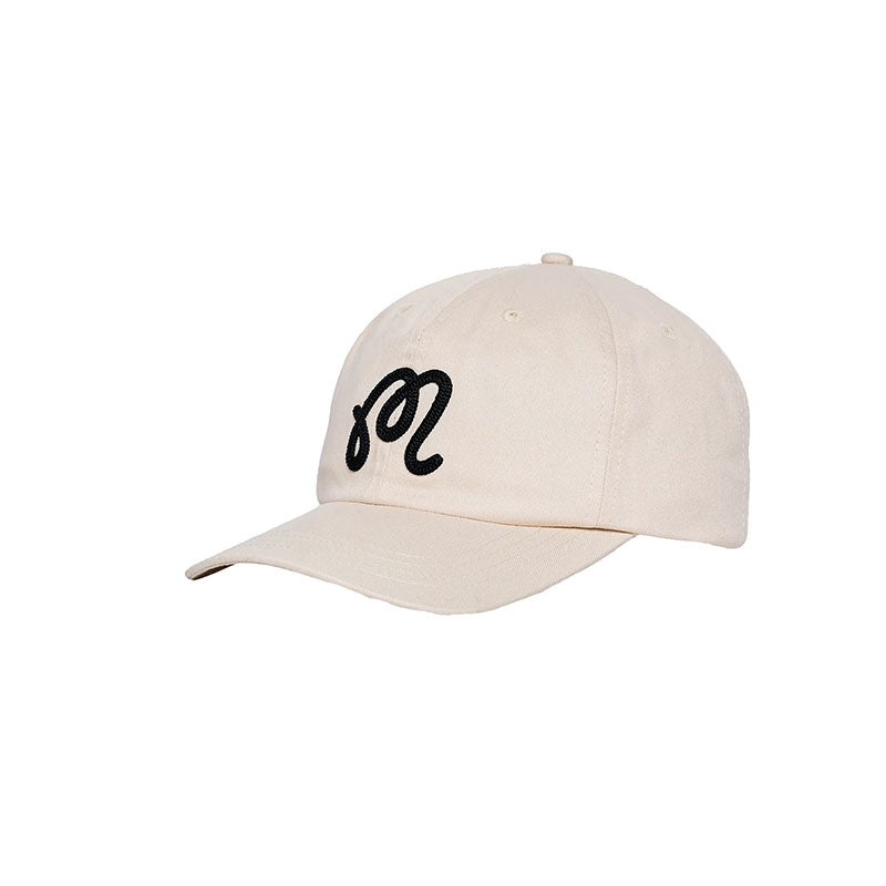 MALBON GOLF M Script Chainstitch Men's Cap (Ivory)
