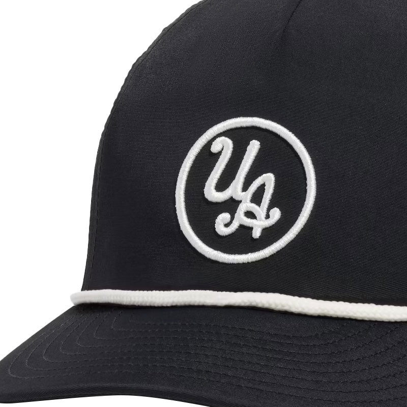 UNDER ARMOUR Drive 5-Panel Men's Snapback Cap (Black/White)