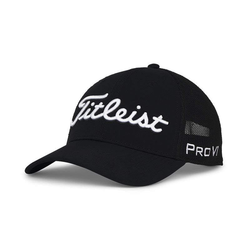 TITLEIST Tour Performance Mesh Men's Cap (Black/White)