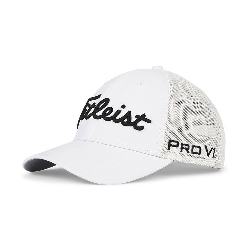 TITLEIST Tour Performance Mesh Men's Cap (White/Black)