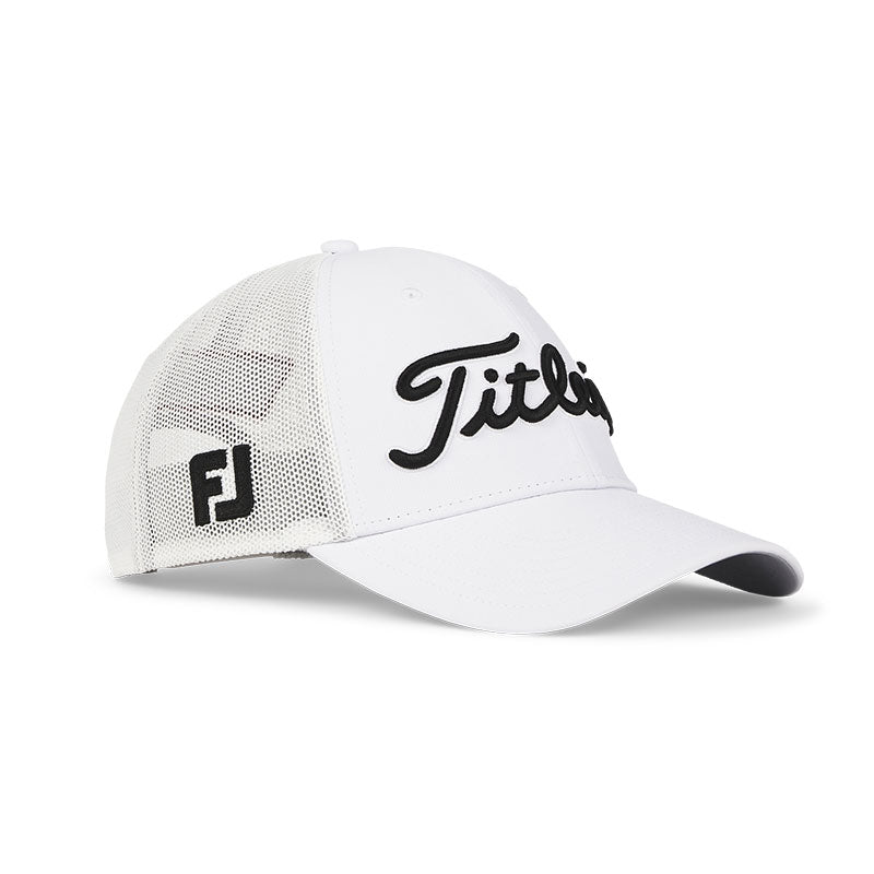 TITLEIST Tour Performance Mesh Men's Cap (White/Black)