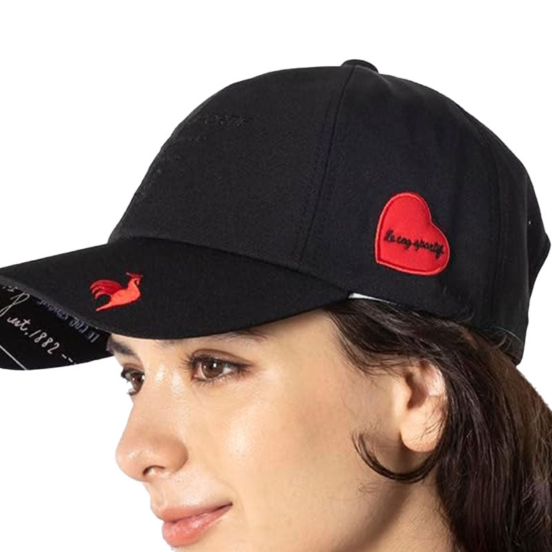 LE COQ SPORTIF GOLF Heart Motif Women's Cap (Black)