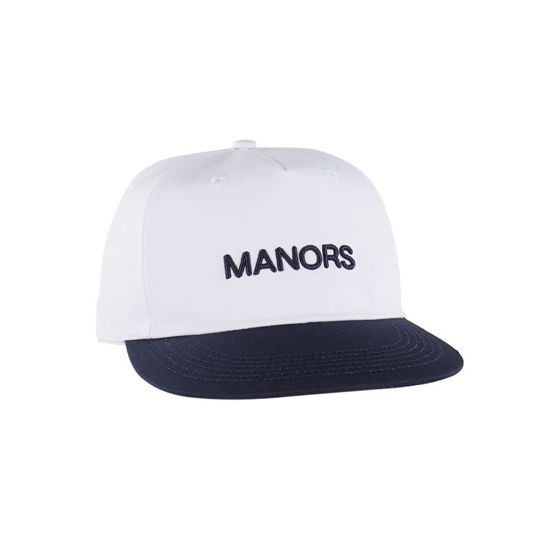 MANORS Two Tone Crown Men's Cap (White)