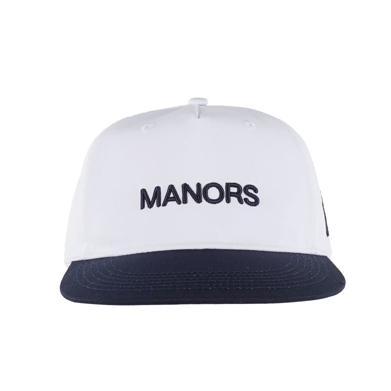 MANORS Two Tone Crown Men's Cap (White)