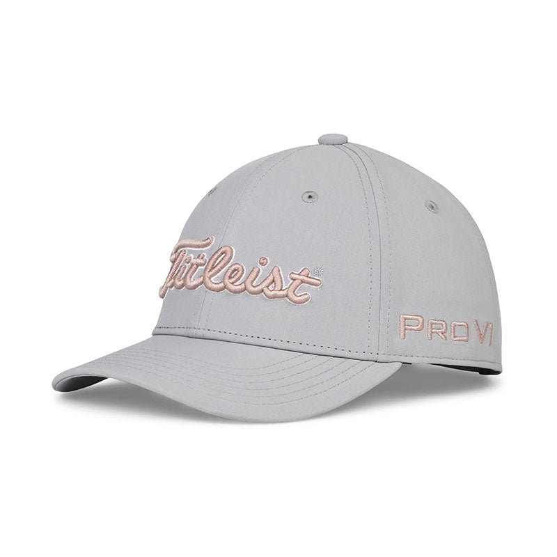 TITLEIST Tour Performance Junior Cap (Grey/Pink)