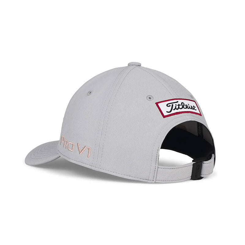 TITLEIST Tour Performance Junior Cap (Grey/Pink)