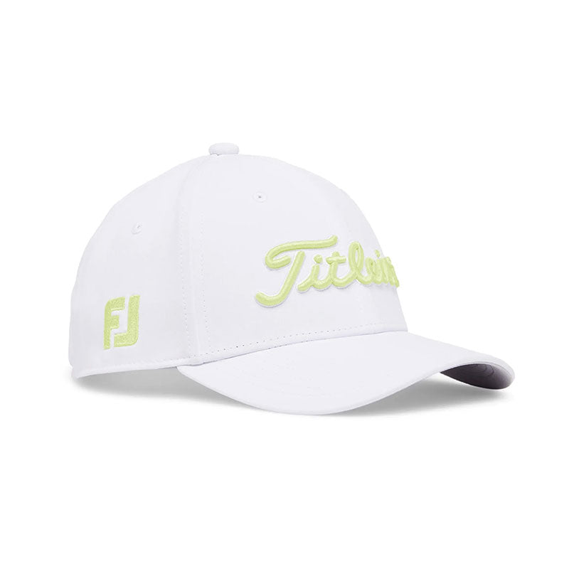 TITLEIST Tour Performance Junior Cap (White/Lime)