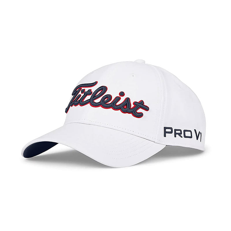 TITLEIST Tour Performance Men's Cap (White/Navy/Red)