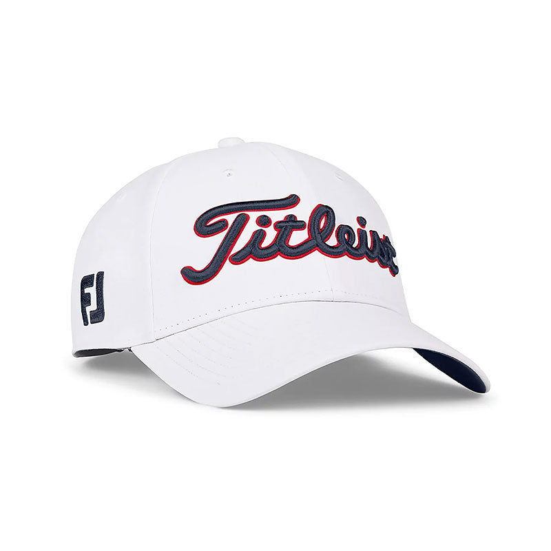 TITLEIST Tour Performance Men's Cap (White/Navy/Red)