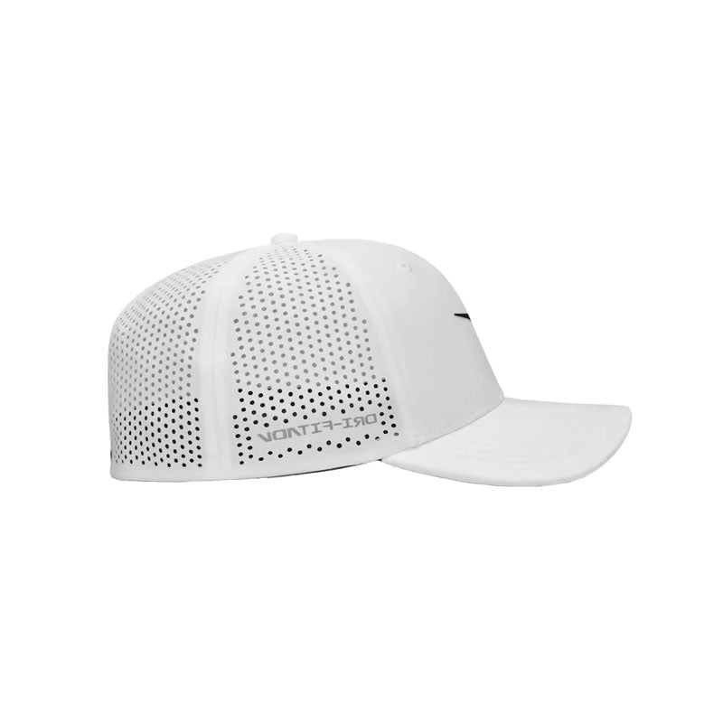 NIKE Rise Dri-FIT ADV SwooshFlex Structured Men's Cap (White/Anthracite/Black)