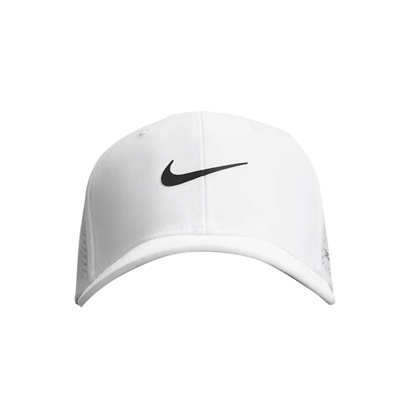 NIKE Rise Dri-FIT ADV SwooshFlex Structured Men's Cap (White/Anthracite/Black)