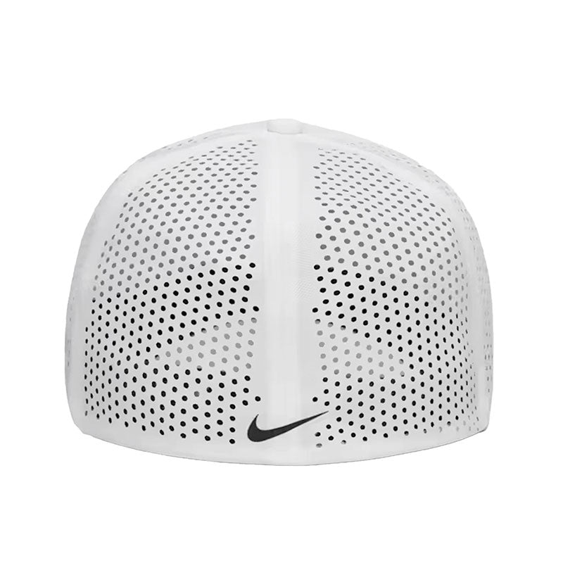 NIKE Rise Dri-FIT ADV SwooshFlex Structured Men's Cap (White/Anthracite/Black)