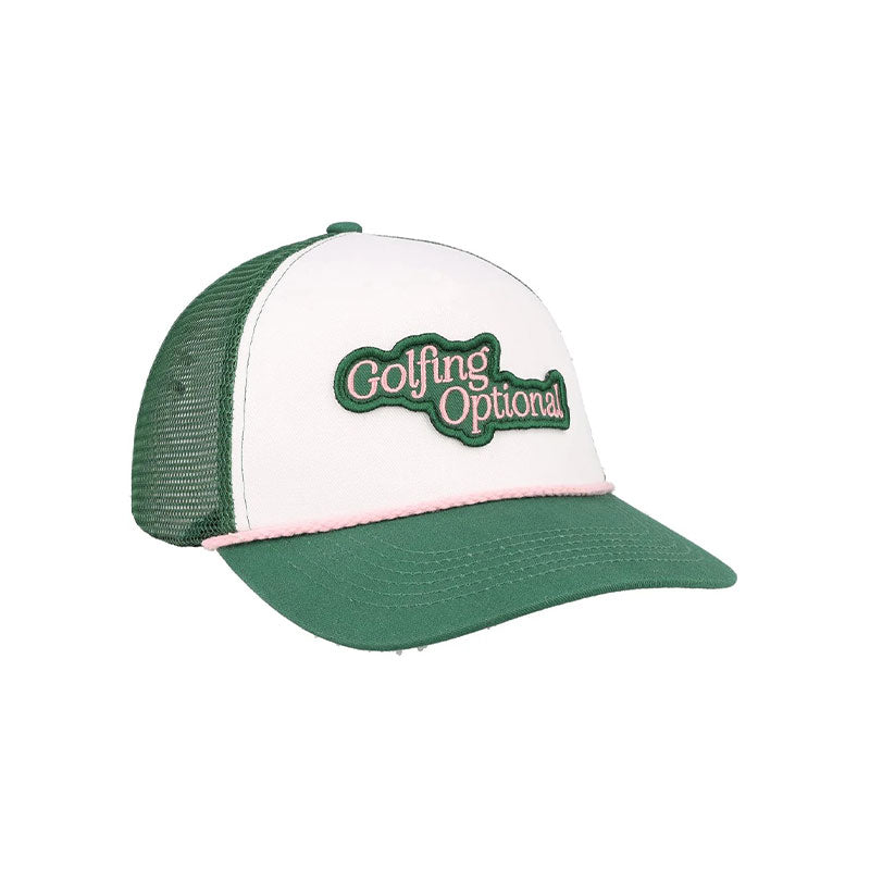 FORE ALL Golfing Optional Women's Cap (White/Green)