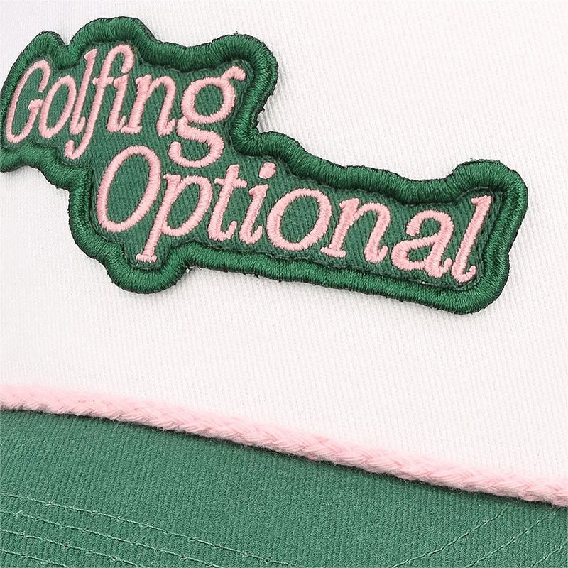FORE ALL Golfing Optional Women's Cap (White/Green)