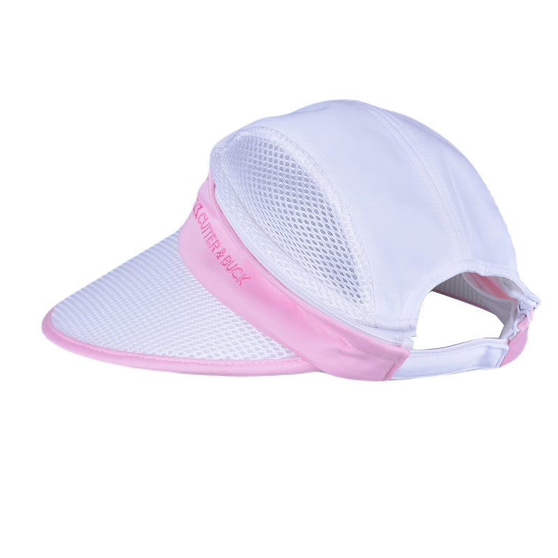 CUTTER & BUCK Poly Women's Visor (White/Light Pink)