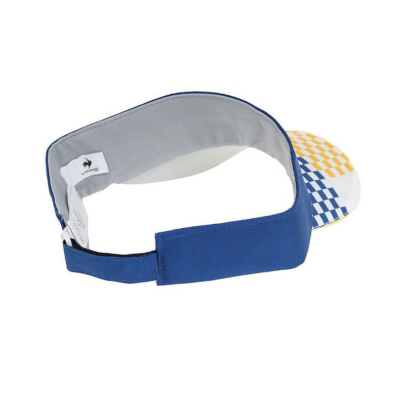 LE COQ SPORTIF GOLF Checkered Print Sun Women's Visor (Blue)